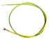 ul1015 18AWG سیم اتصال به زمین زرد / سبز با ترمینال